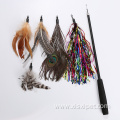 Cat Teaser Feather Toys Refill with Bells